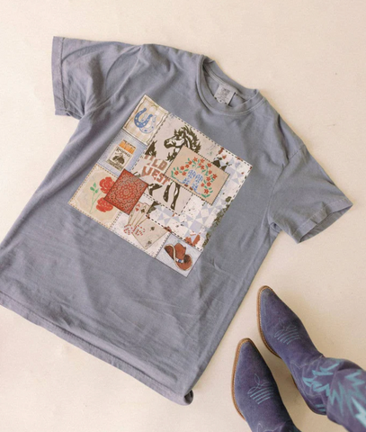 Wild West Patchwork Graphic Tee