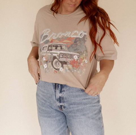 Floral Bronco Graphic Tee