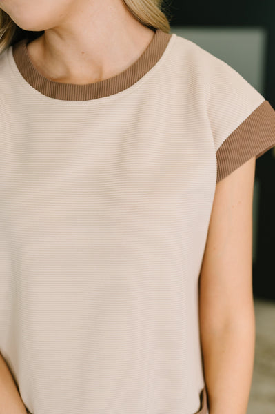 Online Exclusive | Your Place Or Mine Contrast Detail Midi Dress