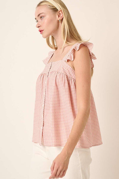 Gingham Blouse [2 Colors]