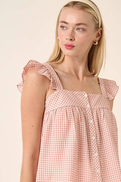 Gingham Blouse [2 Colors]