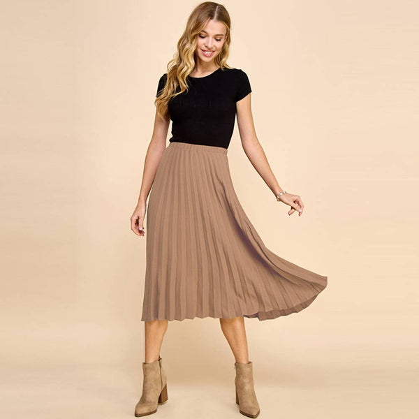 The Layla Pleated Midi Skirt