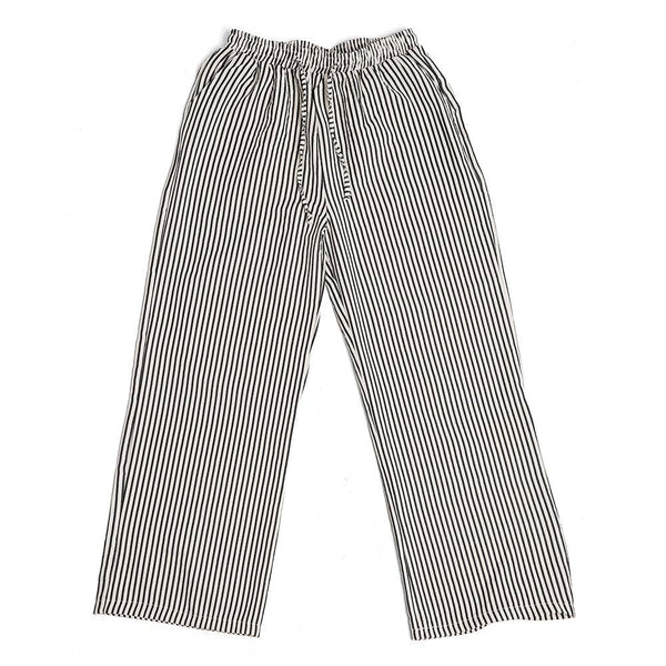 *9/03* Black & White Pinstripe Trousers