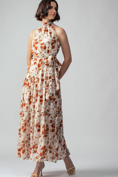 The Scottie Halter Neck Maxi Dress