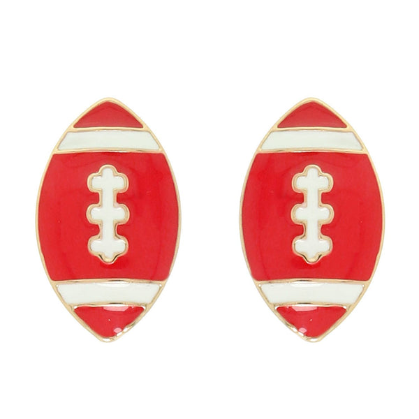 Football Stud Earrings