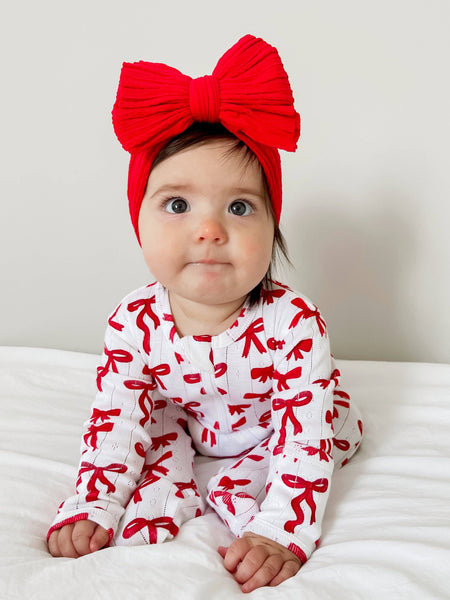 Organic Cotton Bows Sleeper