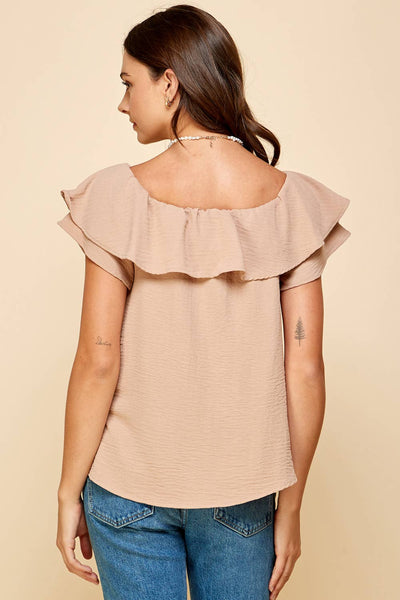 The Addi Magenta Ruffle Top