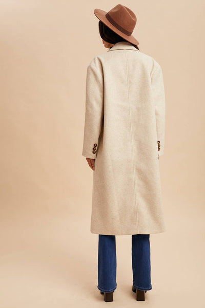 Double Breasted Beige Trench Coat