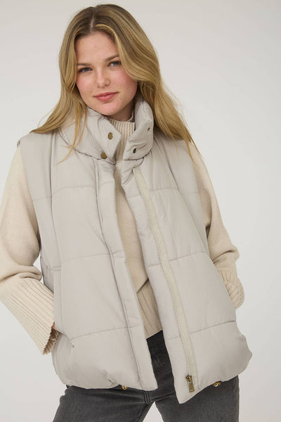 Slate Grey Puffer Vest