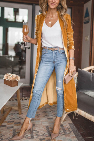 Online Exclusive | Long Velvet Blazer [8 Colors]