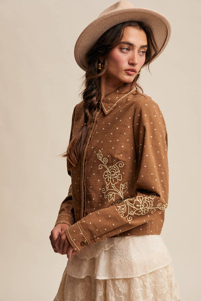 The Safford Embroidered Cotton Shirt