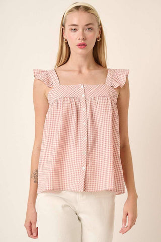 Gingham Blouse [2 Colors]