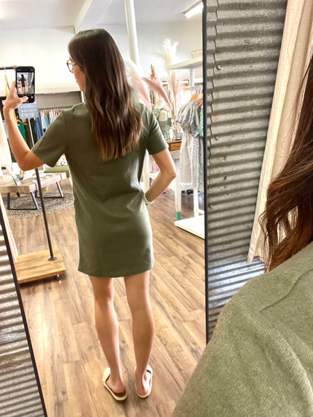 Mock Neck Sweater Dress [2 Colors]
