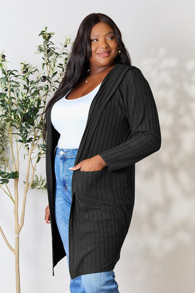 Ribbed Cardigan With Pockets [5 Colors]