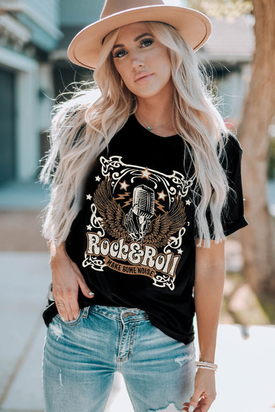 Rock & Roll Graphic T-Shirt
