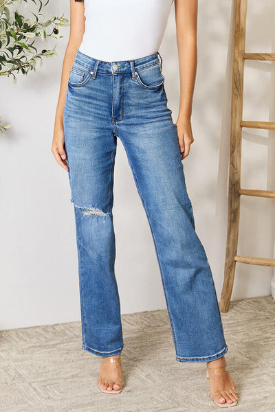 Judy Blue High Waist Straight Leg Jeans