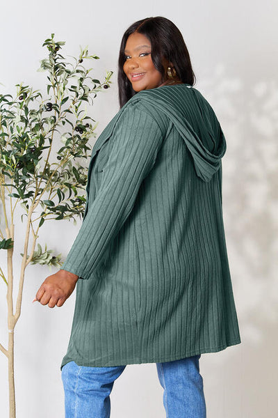 Ribbed Cardigan With Pockets [5 Colors]