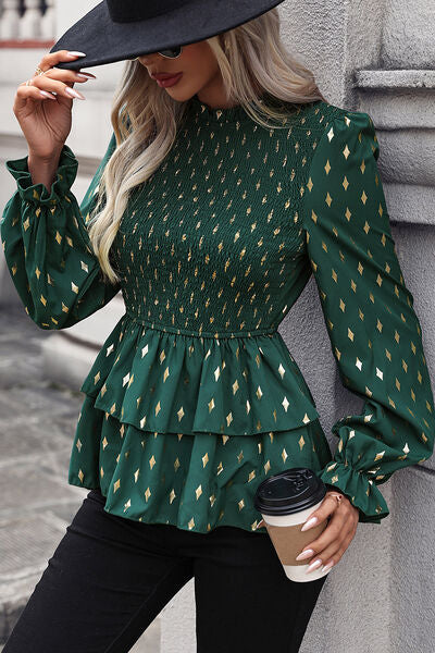 Shiny & Bright Peplum Blouse