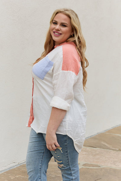 Yacht Club Crinkle Cotton Button Down