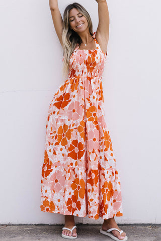 In Another Life Retro Floral Maxi Dress