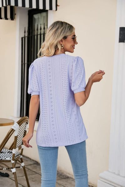 8 Colors | S-2XL Puff Sleeve Top