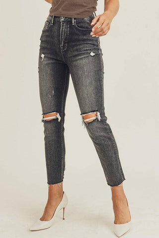 Risen High Rise Relaxed Skinny Jeans