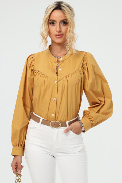 Mustard Seed Ruched Blouse