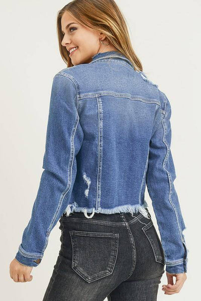 Risen Distressed Vintage Frayed Jacket