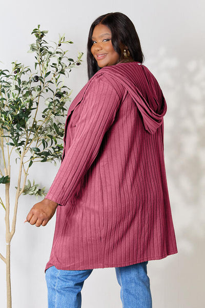 Ribbed Cardigan With Pockets [5 Colors]