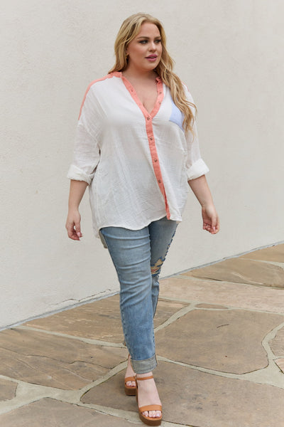 Yacht Club Crinkle Cotton Button Down