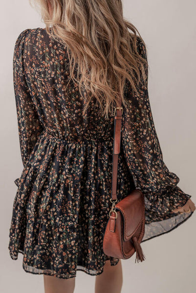 The Goldie V-Neck Flouncy Dress