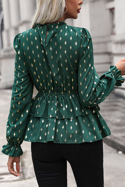 Shiny & Bright Peplum Blouse