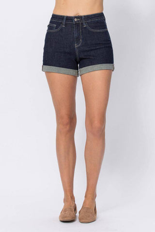 Judy Blue Stone Wash Cuffed Shorts