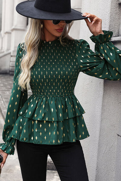 Shiny & Bright Peplum Blouse