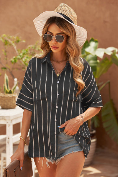 Coastal Cowgirl Collared Shirt {2 Colors}