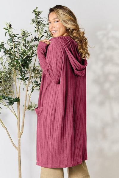 Ribbed Cardigan With Pockets [5 Colors]