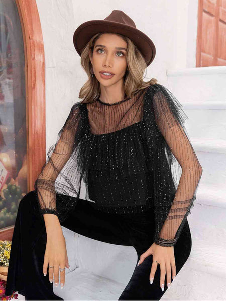 Tough Love Layered Mesh Top