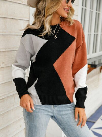 Crowd Pleaser Color Block Sweater [3 Colors]