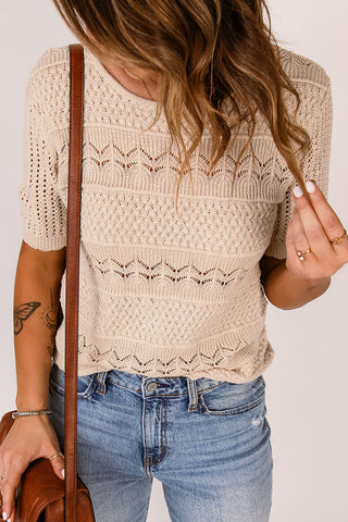 The Kyra Short Sleeve Knit Top