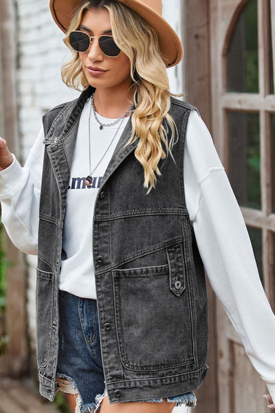 Street Style Denim Vest