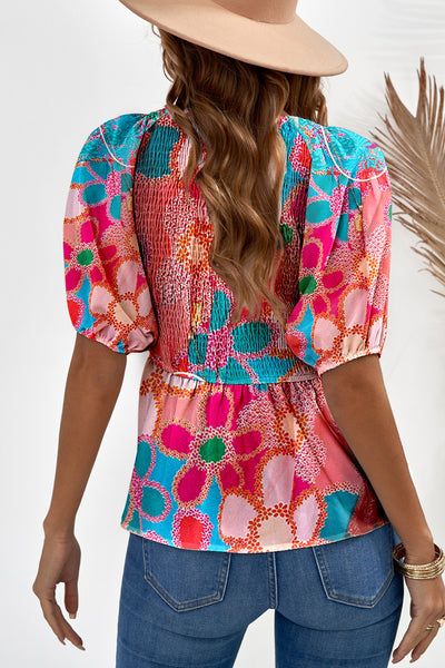 It's My Turn Smocked Top