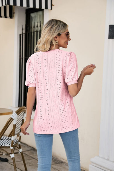 8 Colors | S-2XL Puff Sleeve Top