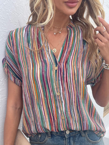 Read Between The Lines Striped Top
