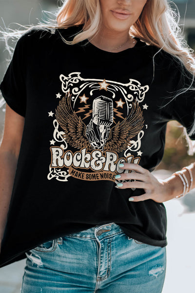 Rock & Roll Graphic T-Shirt