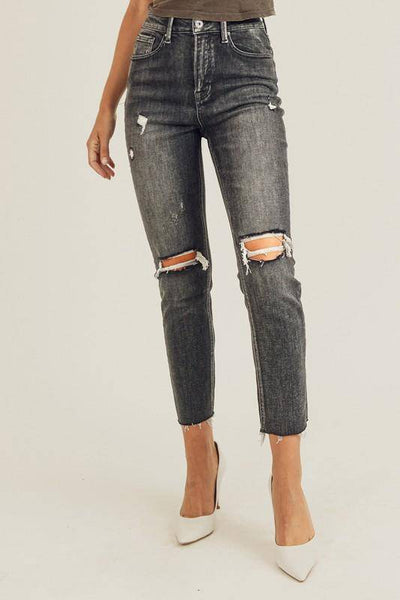Risen High Rise Relaxed Skinny Jeans