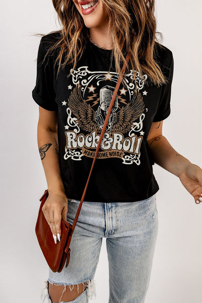 Rock & Roll Graphic T-Shirt