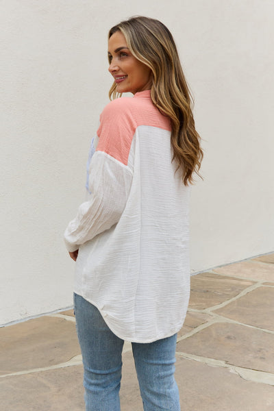 Yacht Club Crinkle Cotton Button Down