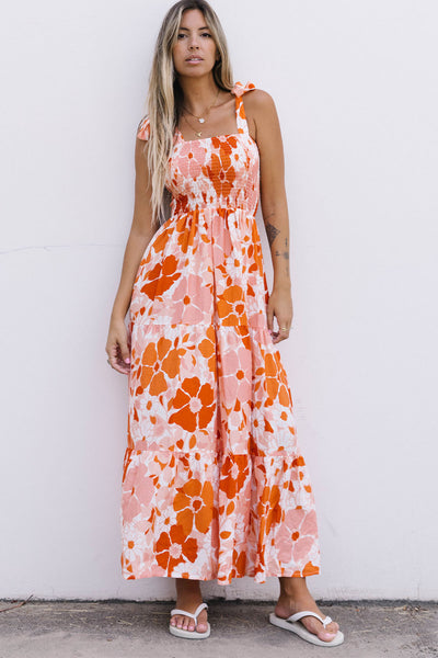 In Another Life Retro Floral Maxi Dress