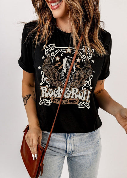 Rock & Roll Graphic T-Shirt