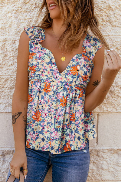 Hello, Sunshine Floral Tank Top